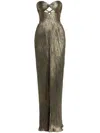 Shop Maria Lucia Hohan Stephanie Gown In Gold