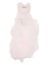 Maria Lucia Hohan Strapless Design Dress In Pink