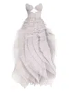 Maria Lucia Hohan Sureya Gown In Gray