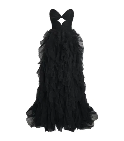 Maria Lucia Hohan Tulle Coleen Gown In Black