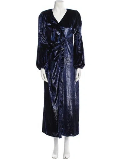 Pre-owned Maria Lucia Hohan Velvet Long Dress
