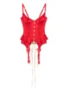 Maria Lucia Hohan Wildcat Corset In Red
