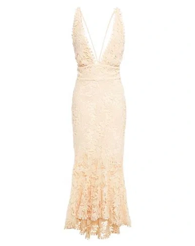 Maria Lucia Hohan Woman Midi Dress Blush Size 10 Cotton In Pink