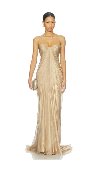 Maria Lucia Hohan X Revolve Victoria Dress In Neutral