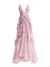 Maria Lucia Hohan Yarinna Ruffled Asymmetrical Dress In Pink