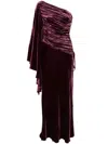 Maria Lucia Hohan Yolanda Velvet Maxi Dress In Purple