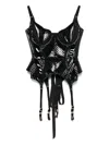 Maria Lucia Hohan Zephy Corset Top In Black