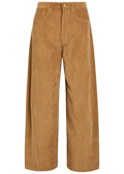 Maria Mcmanus Barrel-leg Corduroy Jeans In Caramel