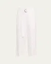 Maria Mcmanus Belted Wide Leg Cropped Pants In White