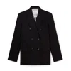Maria Mcmanus Billet Double Breasted Blazer In Black