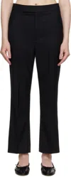 Maria Mcmanus High-rise Straight-leg Crop Trousers In Black