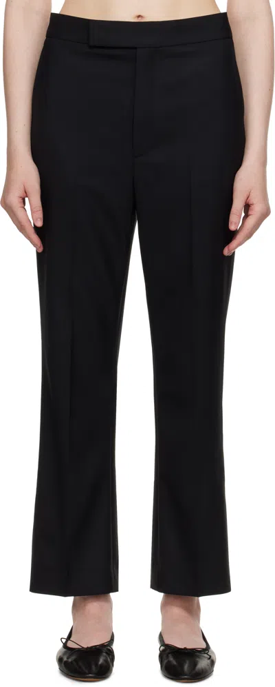 MARIA MCMANUS BLACK HIGH WAISTED CROP TROUSERS