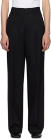 Maria Mcmanus Black High Waisted Wide Leg Trousers In Black