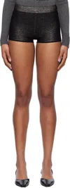 Maria Mcmanus Black Metallic Boy Shorts In Black Metallic
