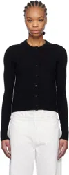 Maria Mcmanus Cashmere Crewneck Petite Cardigan In Black