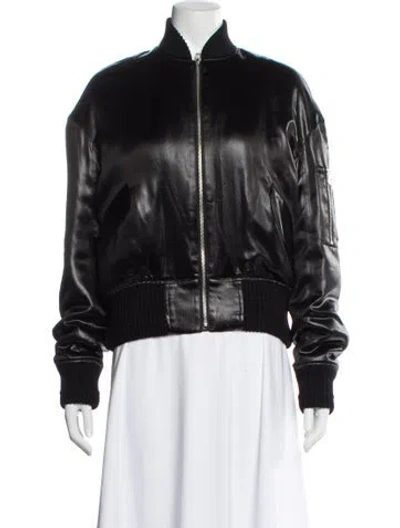 Pre-owned Maria Mcmanus Bomber Jacket In Black