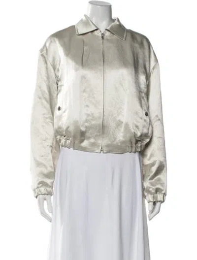 Pre-owned Maria Mcmanus Bomber Jacket In Neutrals