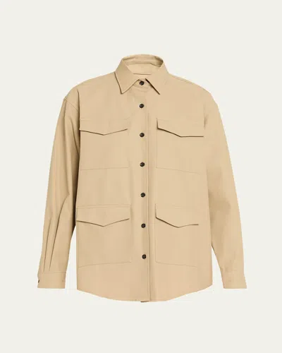 Maria Mcmanus Cargo Pocket Utilitarian Shirt In Brown