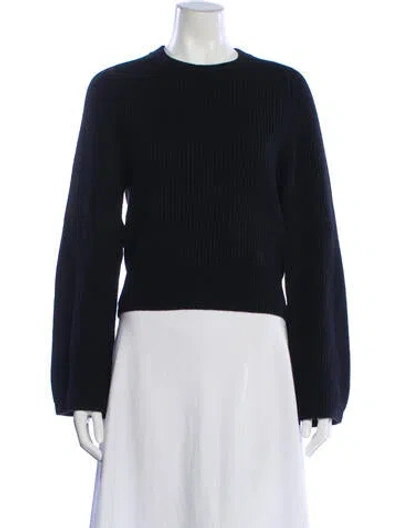 Pre-owned Maria Mcmanus Cashmere Crew Neck Sweater In Blue