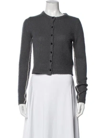 Pre-owned Maria Mcmanus Cashmere Crew Neck Sweater In Gray