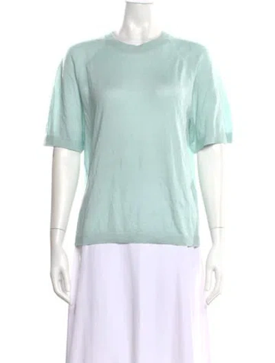 Pre-owned Maria Mcmanus Cashmere Crew Neck Sweater W/ Tags In Green