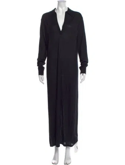 Pre-owned Maria Mcmanus Cashmere Long Dress In Black