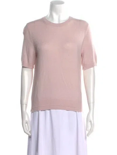 Pre-owned Maria Mcmanus Cashmere Scoop Neck Sweater In Pink