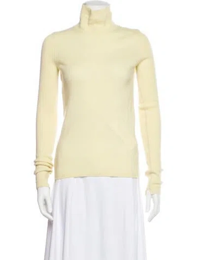 Pre-owned Maria Mcmanus Cashmere Turtleneck Sweater In Neutral