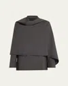Maria Mcmanus Cloak Double-breasted Wool Blazer In Charcoal Glen Plaid