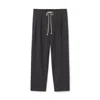 Maria Mcmanus Cosy Drawstring Pant In Charcoal Pinstripe