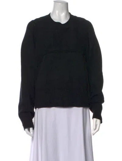 Pre-owned Maria Mcmanus Crew Neck Long Sleeve Sweatshirt In Black