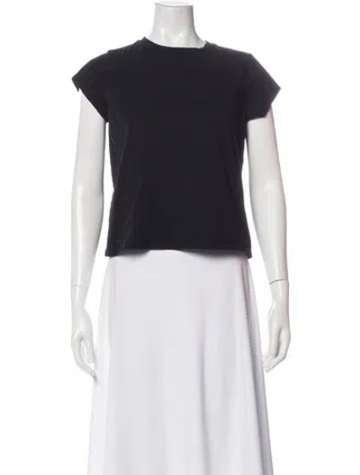 Pre-owned Maria Mcmanus Crew Neck Short Sleeve T-shirt In Black