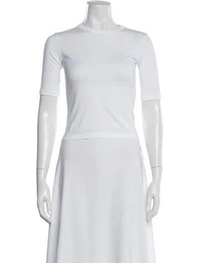 Pre-owned Maria Mcmanus Crew Neck Short Sleeve T-shirt In Neutrals