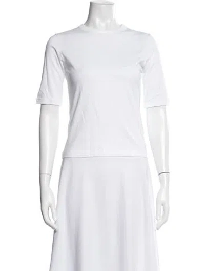 Pre-owned Maria Mcmanus Crew Neck Short Sleeve T-shirt W/ Tags In White