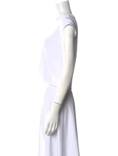 Pre-owned Maria Mcmanus Crew Neck Short Sleeve T-shirt In White