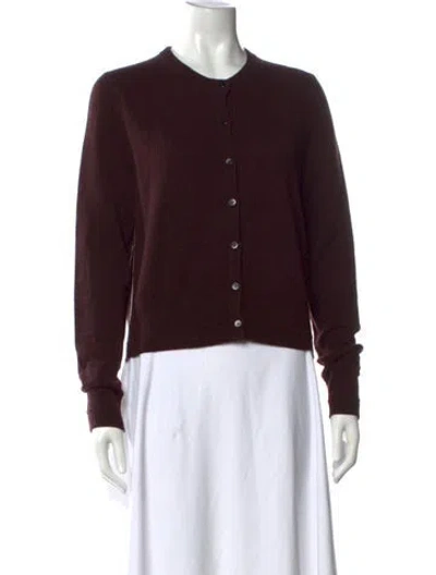 Pre-owned Maria Mcmanus Crew Neck Sweater In Burgundy