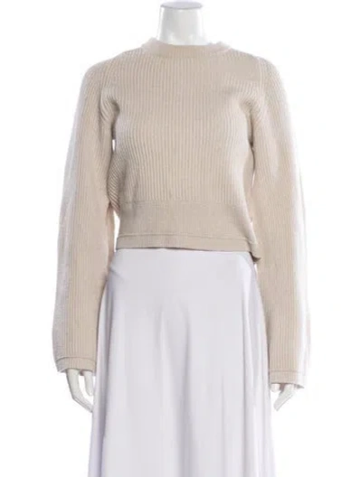 Pre-owned Maria Mcmanus Crew Neck Sweater In Neutral