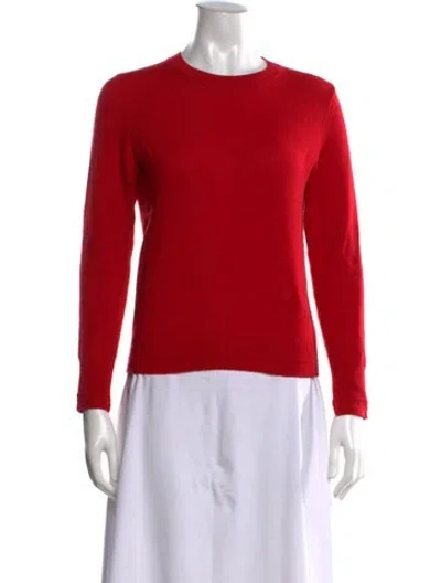 Pre-owned Maria Mcmanus Crew Neck Sweater In Red