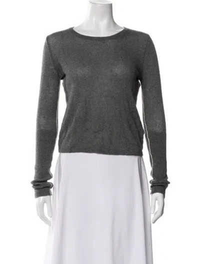 Pre-owned Maria Mcmanus Crew Neck Sweater In White