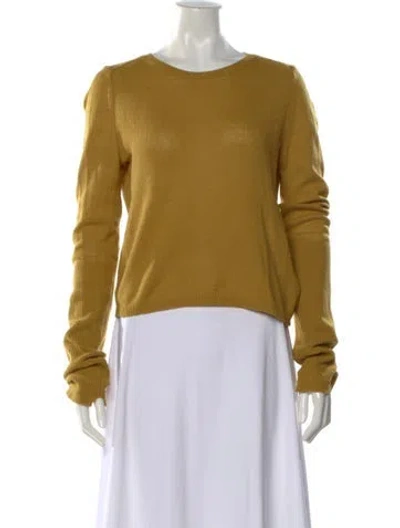 Pre-owned Maria Mcmanus Crew Neck Sweater In Yellow