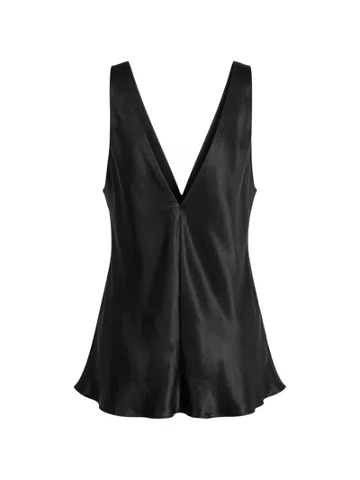 Maria Mcmanus Deep V-neck Sleeveless Top In Black