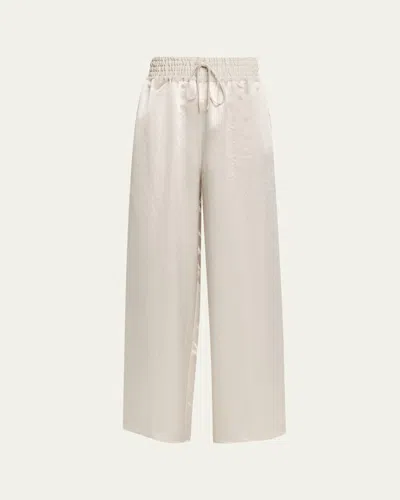 Maria Mcmanus Drawstring Wide-leg Basketball Trousers In Gold