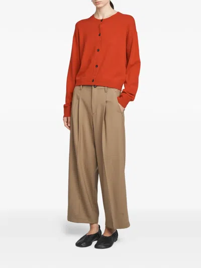 Maria Mcmanus Drop Shoulder Cardigan In Red