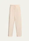 Maria Mcmanus Elasticated Drawstring Cotton Twill Pants In Ivory