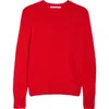 Maria Mcmanus Ribbed Cashmere Top In Red Lacquer