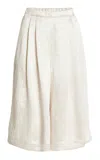 Maria Mcmanus Flap-pocket Basketball Shorts In Ivory