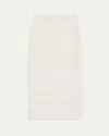 Maria Mcmanus Float Macrame Skirt In Milk White