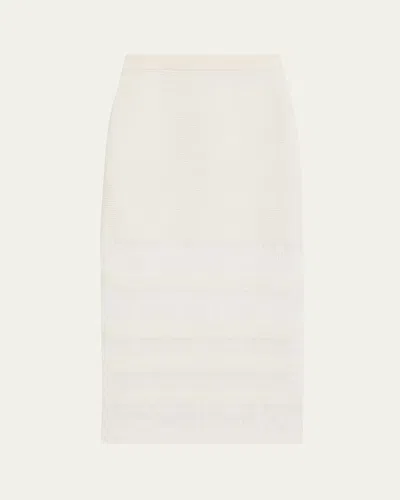 Maria Mcmanus Float Macrame Skirt In Milk White