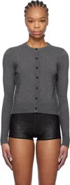 Maria Mcmanus Gray Petite Cardigan In Charcoal