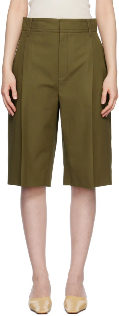 Maria Mcmanus Green Skater Shorts In Loden Green